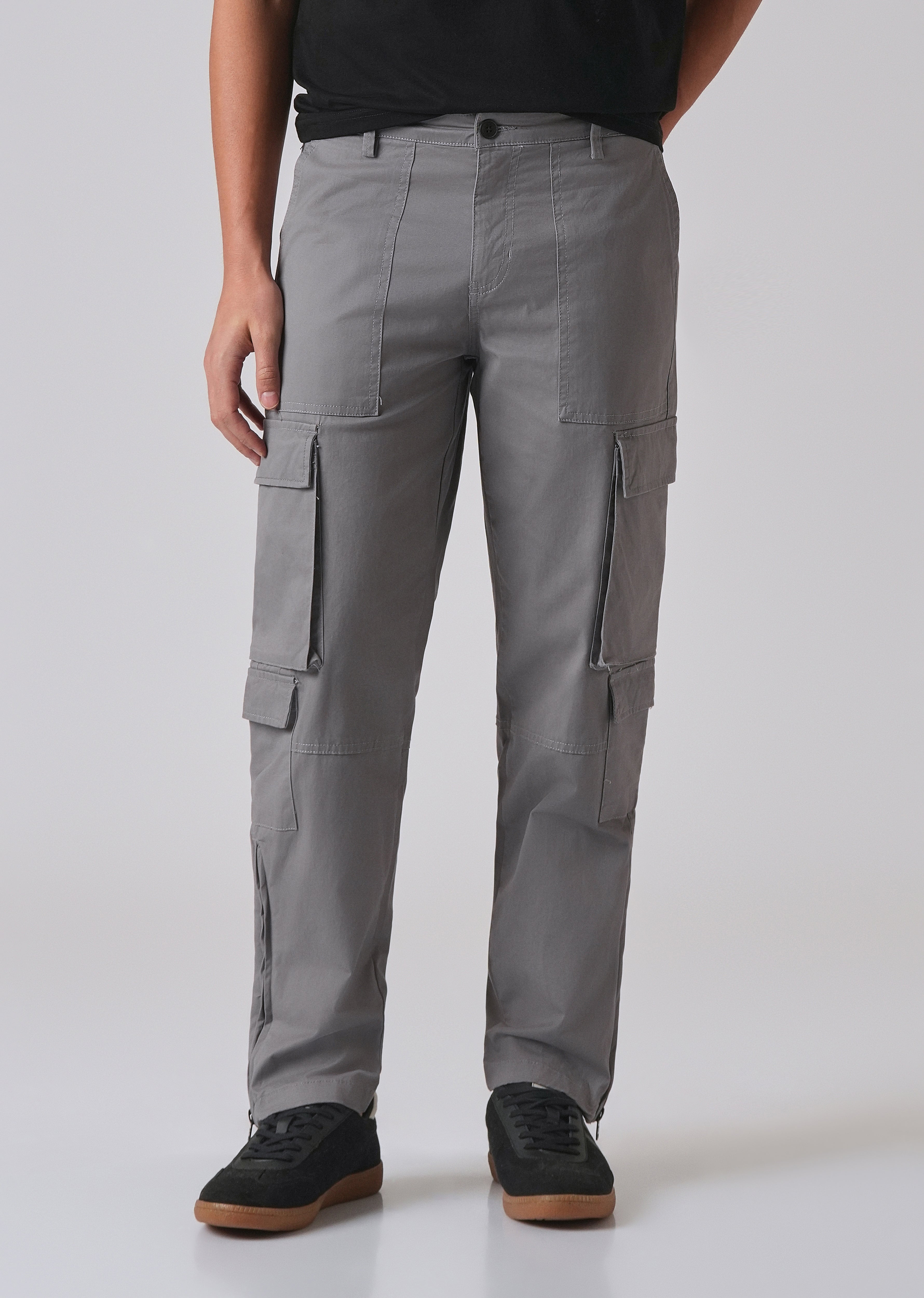 Artic Grey Zipper Cargo Pant – WolfHub (NB)